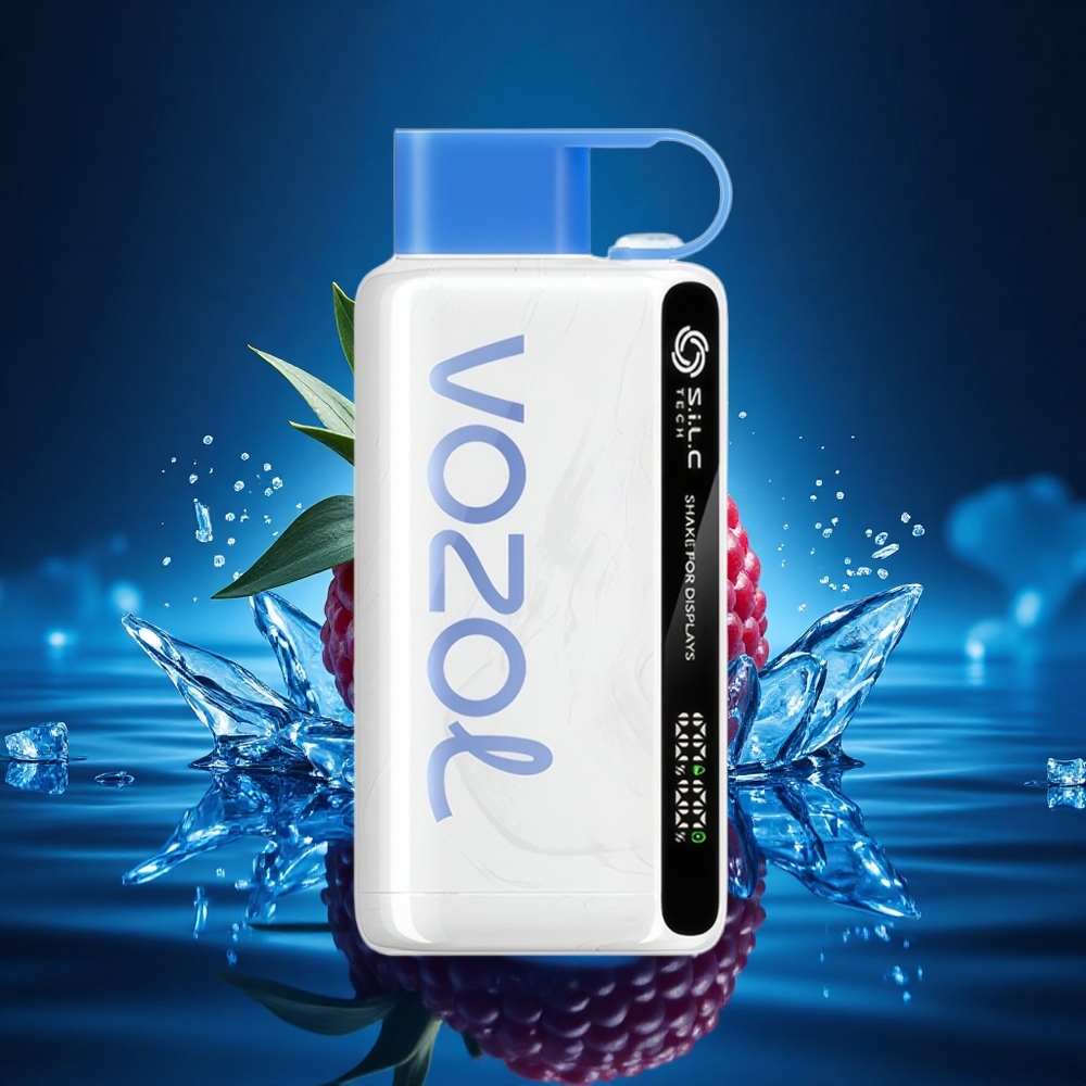 VOZOL STAR 9000/12000 Puffs Hielo Frambuesa Azul con Carga Rápida y Boca Protectora