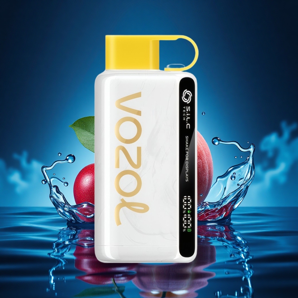 VOZOL STAR 9000/12000 Puffs Limonada de Cereza y Durazno con Carga Rápida y Protección de Boquilla