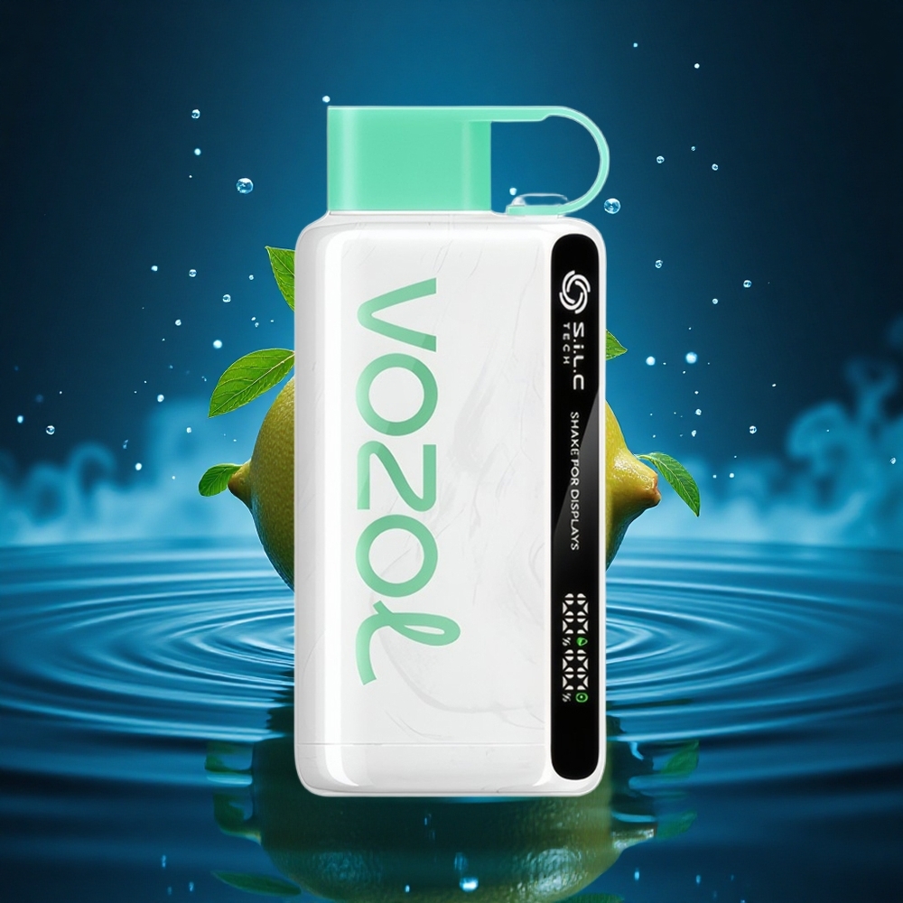 VOZOL STAR 9000/12000 Puffs Menta Limón Reciclado con Carga Rápida y Protección