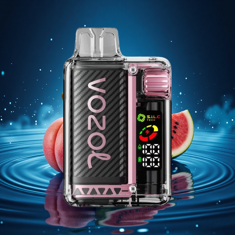 VOZOL Vista 20000 Puffs Durazno Mango Sandía con Pantalla OLED y Ajuste de 6 Niveles